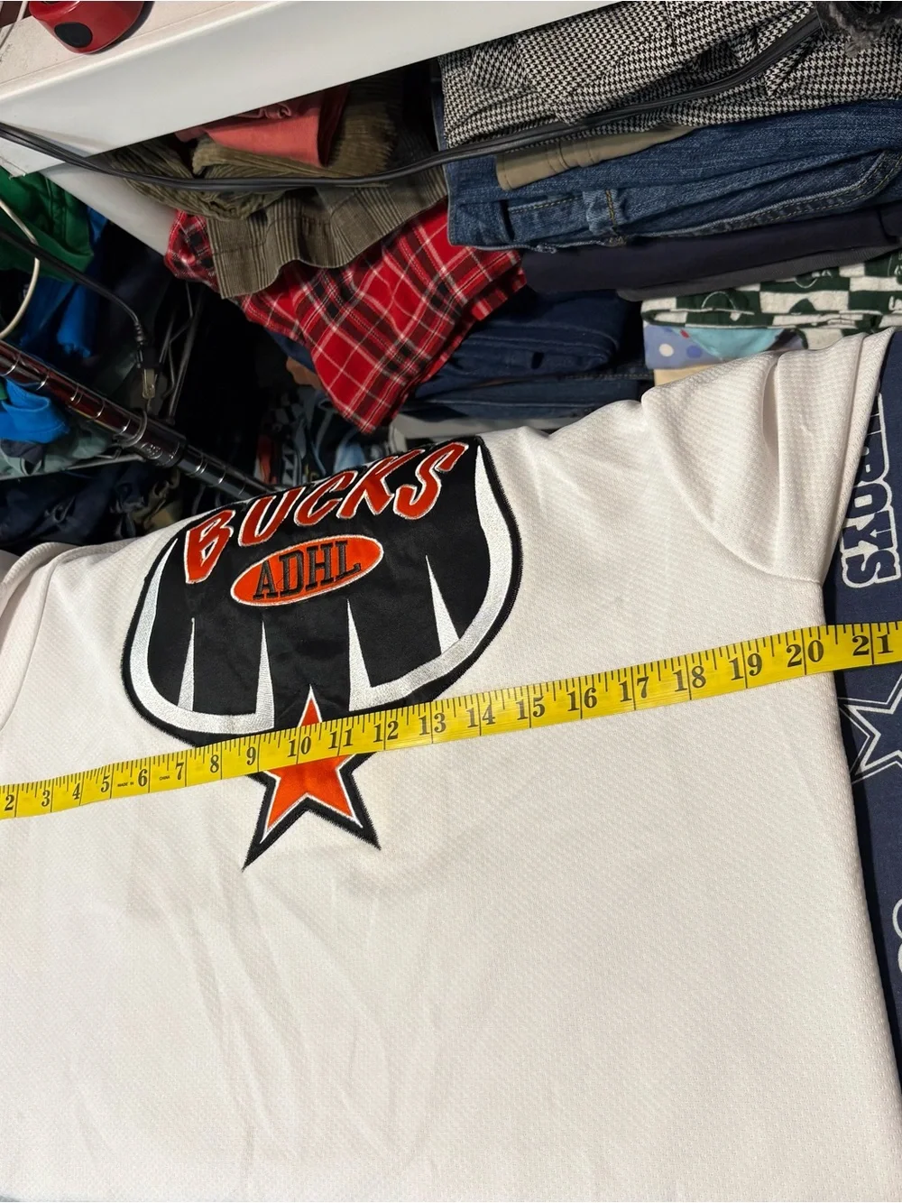 K1 Bucks ADHL kids Hockey Jersey - White & Orange